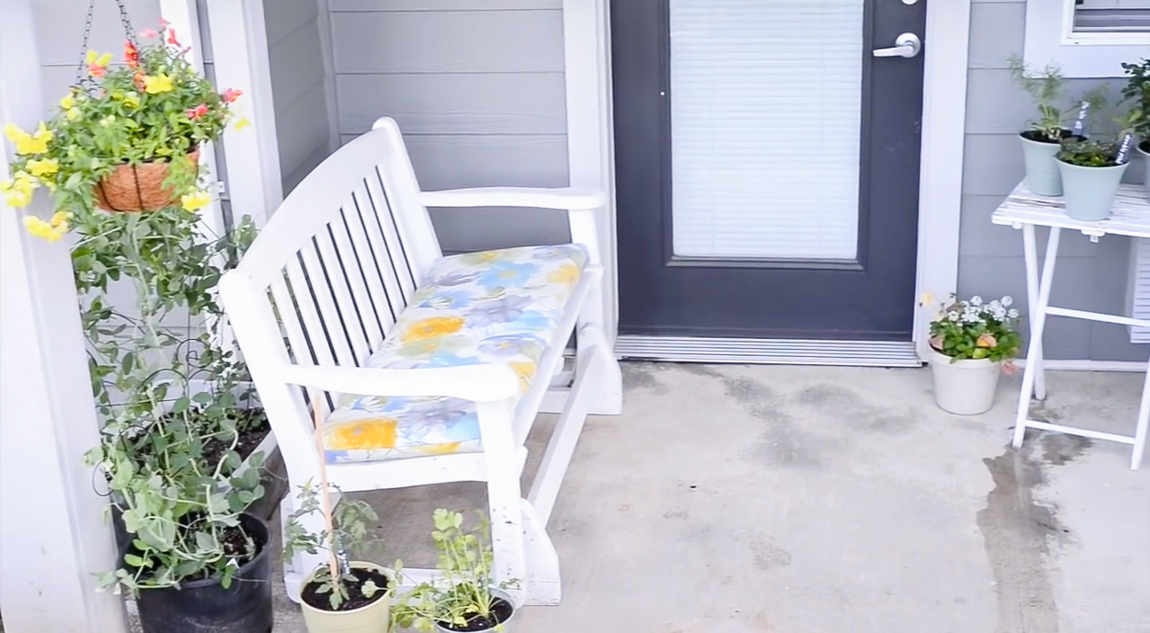Apartment Patio Garden on a Budget | Before and After!