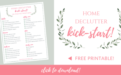 FREE Decluttering Checklist! | Home Declutter Kick-start Download