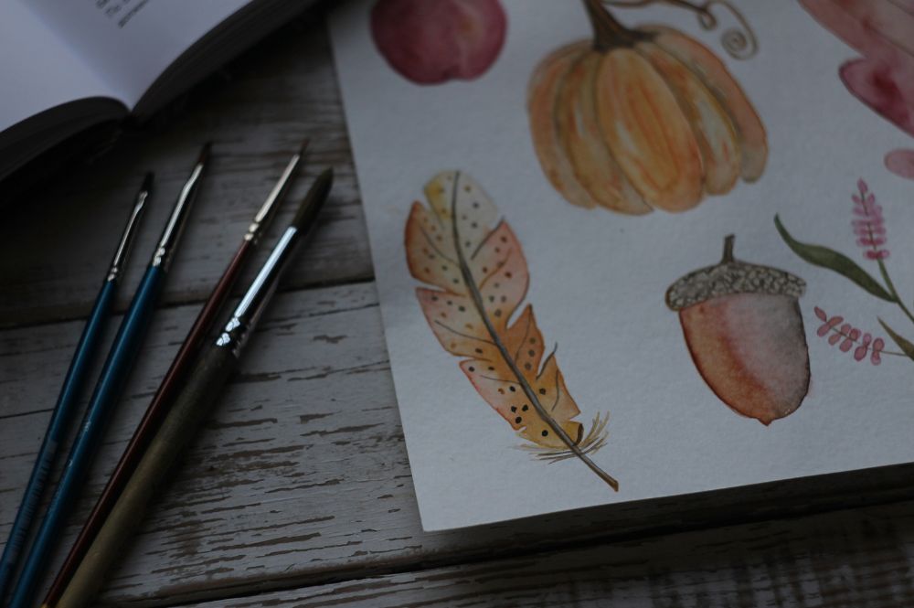 Screen-Free Hobbies for Kids - Nature Journaling and Watercoloring